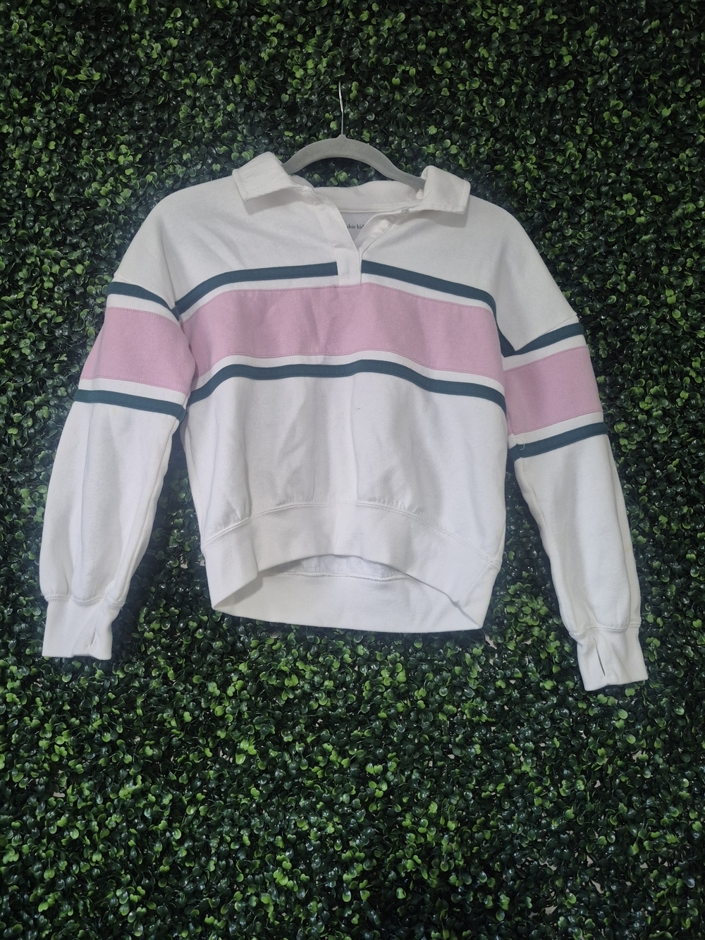 abercrombie kids White Pullover Sweatshirt